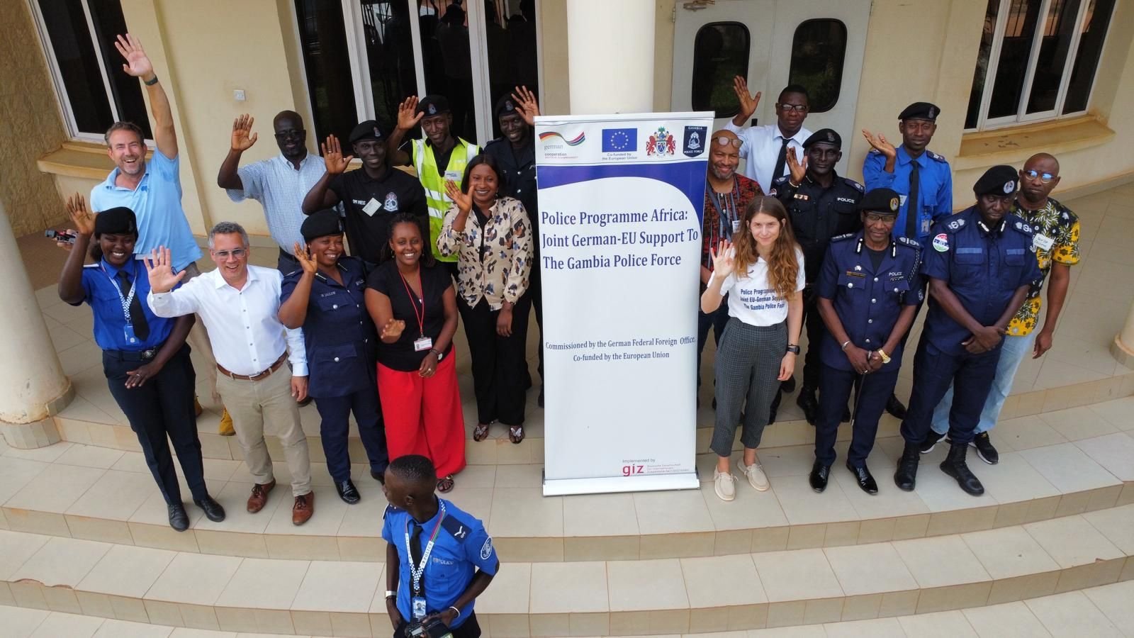 Attendees celebrating successful created communications strategy